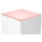 Pedestal display case with acrylic cover with illuminated display area