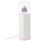 Pedestal display case with acrylic cover with contemporary design