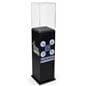Custom acrylic display pedestal for high-end retail