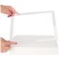 White display pedestal with acrylic spacer