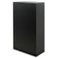 Retail display pedestal can be used on its side for more display space and tiering opportunities