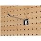 Quick-change MDF pegboard retail display
