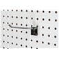 Large white pegboard for hook accessories