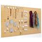 Natural pegboard wall