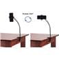 Universal gooseneck phone stand with 360 degree rotating design