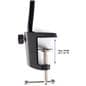 Universal gooseneck phone stand compatible with surfaces up to 2.16 inches thick