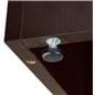 Commercial display case with leveling feet