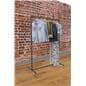 Pipe Ballet Bar Clothing Rack with Rustic Design