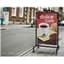 24 x 36” Black Aluminum Pipe Sign Frame | Industrial Design | Displays2Go