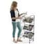 Tabloid Newspaper Display | Wire (3) Shelf Collapsible Magazine Rack ...