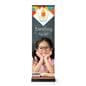 Premium wide base retractable banner stand with 24 inch frame