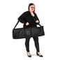 Premium wide base retractable banner stand with black carry bag