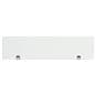 Tempered glass desk mounted privacy screen