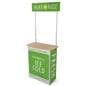 Customized mobile demo display counter works with product designs