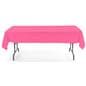 Pink rectangle tablecloths with dryer safe design