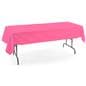 Pink rectangle tablecloths with fire retardant material