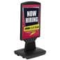 Double-sided sidewalk poster stand with self-adhesive graphics 