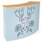 Replacement wrap around graphic for CNTPUVL3X2 pop-up counter with velcro attachment tabs