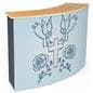 Front replacement graphic for CNTPUVL3X2 pop-up counter with custom art