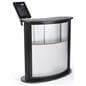 Kidney Shaped Counter with iPad Stand, Black