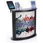 Custom Trade Show Counter with iPad Stand, Black