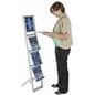 Collapsible Magazine Stand with Top Insert Sign Holder