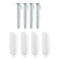 Wall mount fasteners included with purchase
