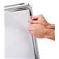Frame edges snap open for fast and easy graphic changes