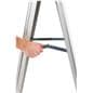 Locking spreader hardware designed to keep your snap frame sidewalk sign securely in place