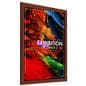 Faux wood poster snap wall frame with dual hanging orientation
