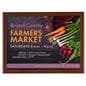 Faux wood poster snap wall frame with cherry colored finish 