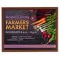 Faux wood poster snap wall frame with clear protective lens
