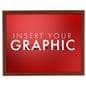 Faux wood poster snap wall frame for vertical and horizontal orientation