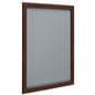 Wood effect wall snap poster frame with aluminum and vinyl construction