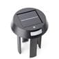 Stanchion mount LED light with solar charging capabilities