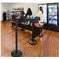 Slatwall merchandiser for queue lines
