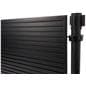 Slatwall merchandiser with 1.5" slats