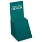 Custom ballot box fixture display with printed header & sides