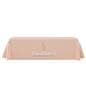 Custom rectangle table cover in wrinkle-resistant polyester