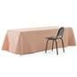 Custom rectangle table cover with closed back design