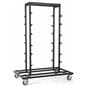 Black Stanchion Storage Cart