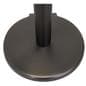 These retractable belt stanchions have a weighted base