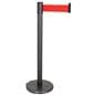 These retractable belt stanchions are easy to assemble 