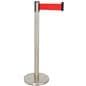 These retractable belt stanchions are for indoor use