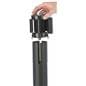 Black Stanchion Belt Attach with Screws
