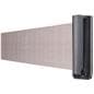 Retractable barrier post belt in gray
