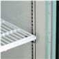 retail refrigerator with adjustable shelves