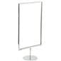 Chrome Portrait 11 x 17 Sign Holder