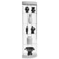 Round display case with 75 inch height 