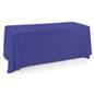 Blue polyester table cover with easy to maintain fabric 